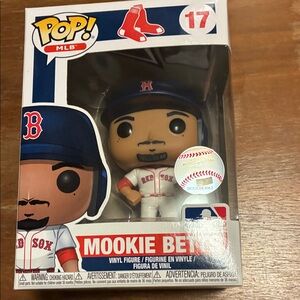 Funko Pop! MLB Mookie Betts Figure - Red, Blue, White